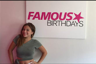 set up your famous birthdays profile with a personal name