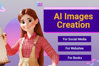 generate custom ai art image for book website instagram facebook social media