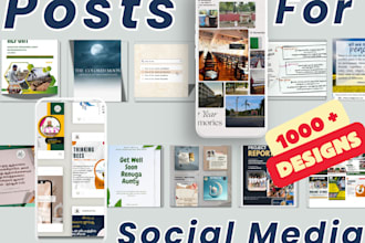 create engaging social media post design for facebook, instagram, and more