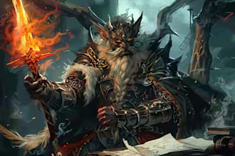 draw unique dnd characters for your adventures for you