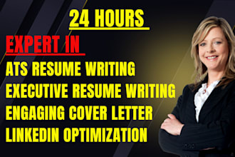 write ats resume writing, cover letter and optimize executive resume writing