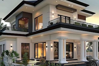 design 3d model and render your commercial space on 3ds max