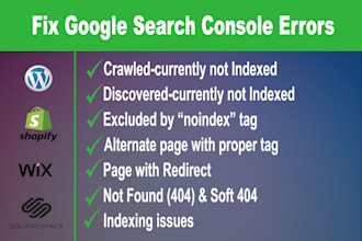 fix google search console errors, page indexing or index issues, teachnical seo