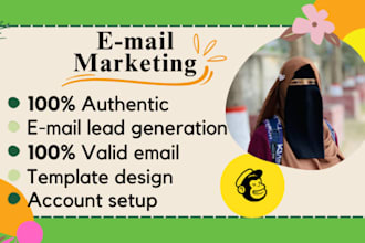 do email campaign and email template design on mailchimp