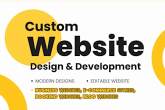 build full stack website development, full stack developer, front end developer