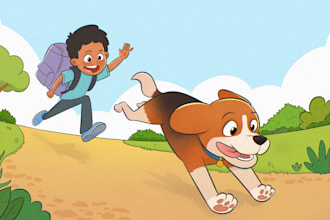 illustrate children story book illustration