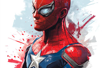 create you a dc or marvel style comic book superhero