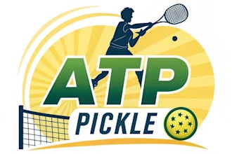 make wonderful pickle ball event company logo design
