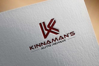 make modern creative and elegant auto repair logo design