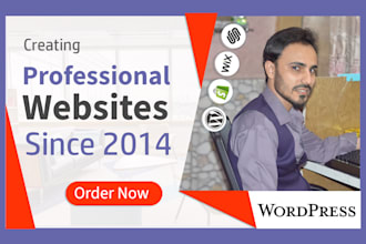 create wordpress website design and development