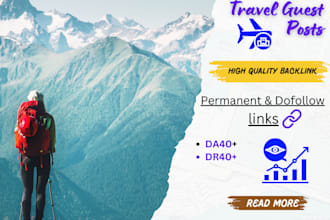 pure travel related high quality guest post and travel link building