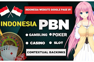 make  high da DR contextual dofollow homepage  backlinks indonesian sites