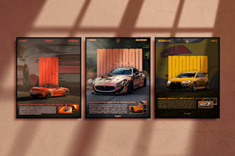 design a custom car poster for you