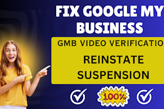 create gmb and reliable service to verify suspended gmb profile