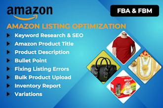 create amazon fba fbm product listings professionally