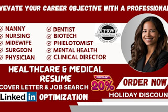 write healthcare resume, social worker, medical, nursing, mental health resume
