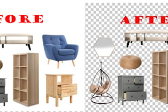 do background removal, white, transparent and  product image editing