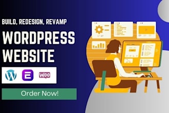 build rebuild edit revamp wordpress elementor woocommerce website