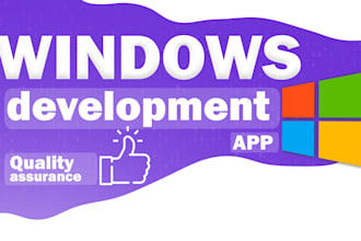 develop a windows desktop application