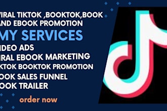 viral tiktok booktok promotion booktok books rank book kdp ads ebook marketing