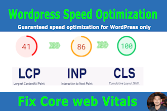 fix core web vitals, cls, lcp, cwv, fid, pagesspeed or optimize wordpress speed