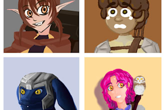 draw character portraits and illustrations