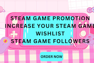 do steam game promotion, steam game wishlist, followers, fortnite game
