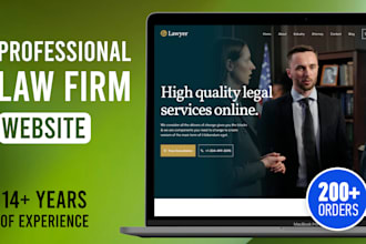 create a professional law firm website