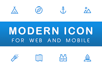 do attractive and modern app icon logo