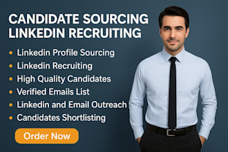 do linkedin recruiting, sourcing and email list building