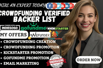 generate verified backers list, donors list for your indiegogo, kickstarter