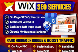 do wix SEO optimization, squarespace optimization and google my business ranking