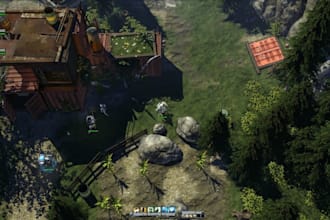 buildup first or third person semi open world survival rpg, mmorpg fantasy game