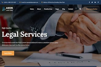 design professional attorney, lawyer and law firm wordpress website
