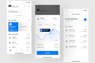 build stock market app, stock price tracker, stock trading app, investment app