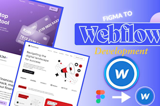 do figma to webflow resposive development and animation