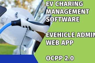 build ev charging management software, evehicle charging station admin web app