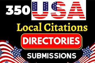 top 350 USA local citation listing and directory submission