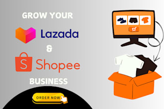 create, setup, upload, list, optimize products on shopee, lazada store manager
