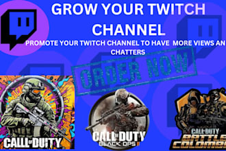 boost your twitch channel to have more views, followers and chatters