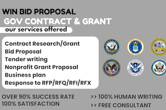 write winning response to rfp, proposal writing rfq find government contract