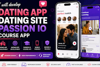 develop dating site dating app passion io course app