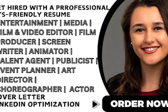 write entertainment, actor, talent agent, producer, editor, screenwriter resume