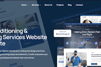 design roofing website, construction website, hvac website
