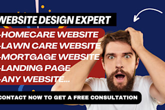 design homecare website homecare landing page mortgage website leads wix