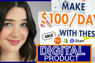 setup 7 figure shopify digital product store, esty shop,stan store digital store