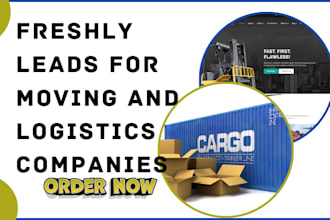 generate moving company leads logisitics freight cargo transport towing website