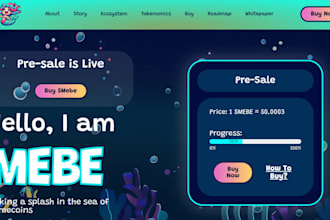 create solana presale website, solana memecoins token with solana smart contract