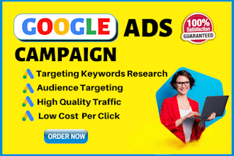 create and optimize and manage your google ads search campaign