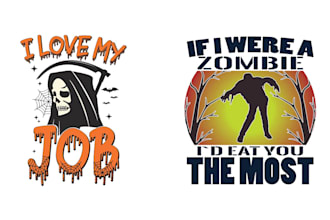 create custom scary, dark art, halloween, horror logo